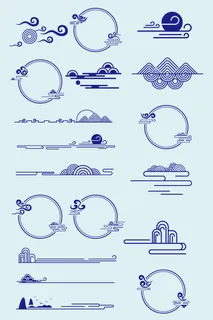 AI矢量中式花纹装饰花纹 AI矢量中式花纹装饰花纹