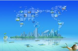 绿色生活现代背景墙