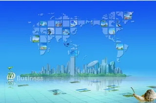 绿色生活现代背景墙