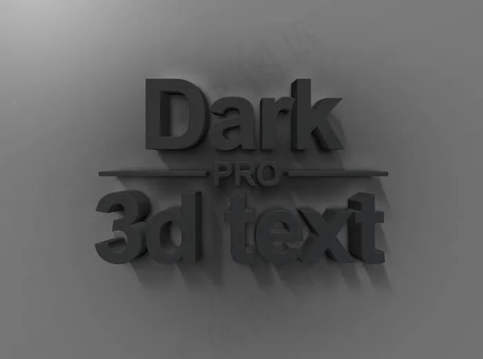 ps3D立体字效(2020x1500)psd模版下载
