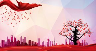 红色公益爱心慈善活动宣传海报展板背景图片PSD分层设计素材模板