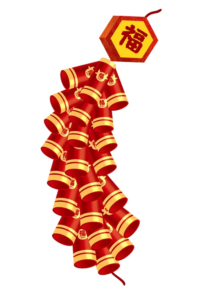 附件装饰新年psd模版下载