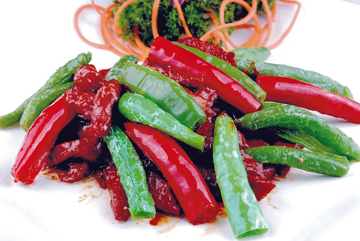  杭椒炒鹿肉