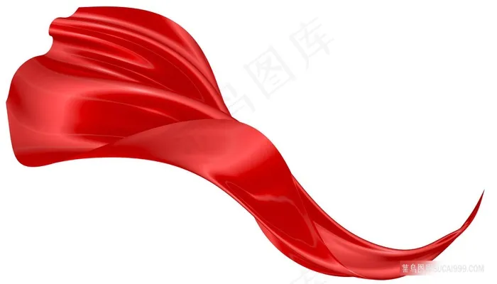 红绸飘带摄影图