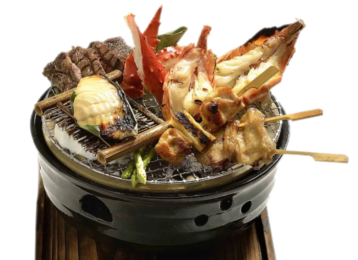 海鲜自助 烤肉 虾