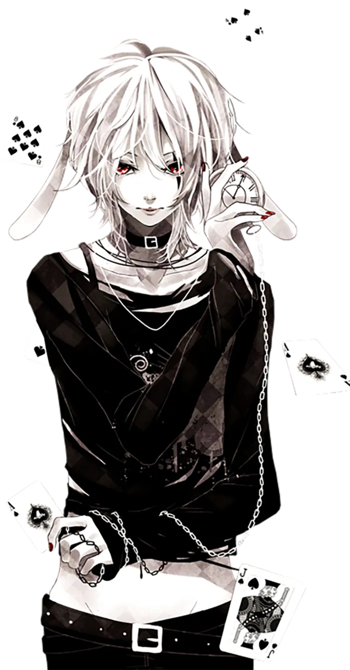 黑白线条卡通人物素材男孩素材