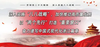 八八战略20周年展板