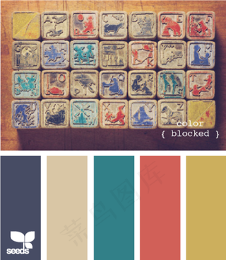 古董配色色卡色彩搭配