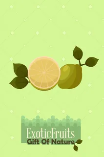 自然风景动物植物扁平矢量插画