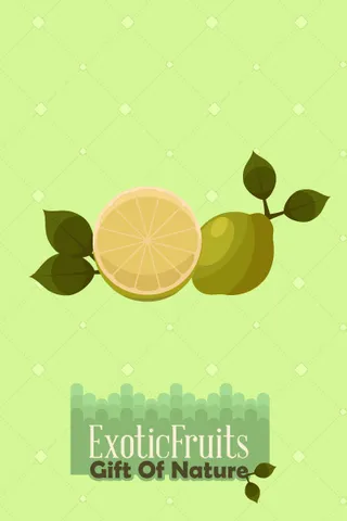 自然风景动物植物扁平矢量插画