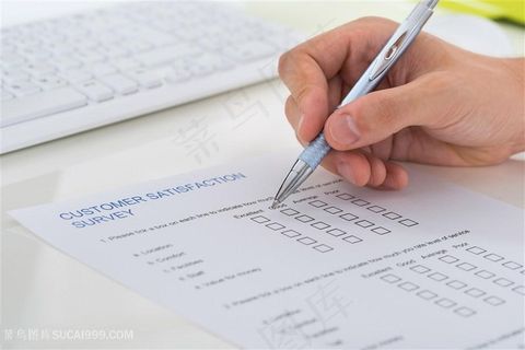 填问卷握笔手势图片