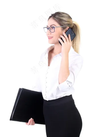 白色商务衬衫*美女图片