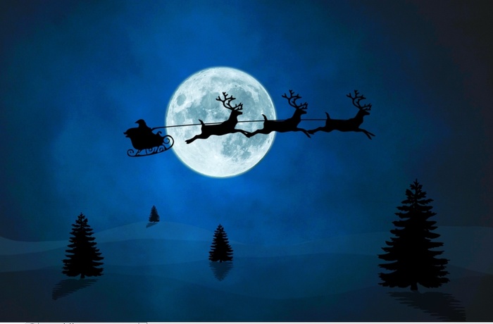 圣诞节雪花风景装饰背景墙