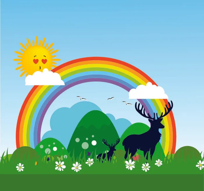 欢迎春天开花eps,ai矢量模版下载