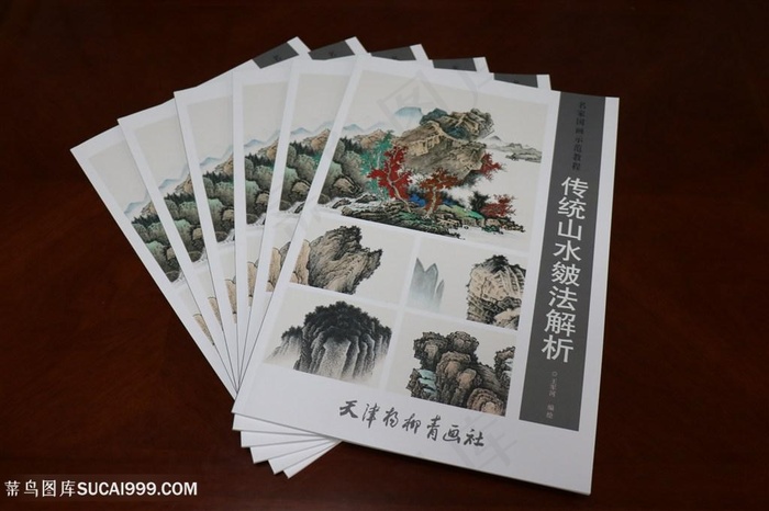 王军河编绘《传统山水皴法解析》