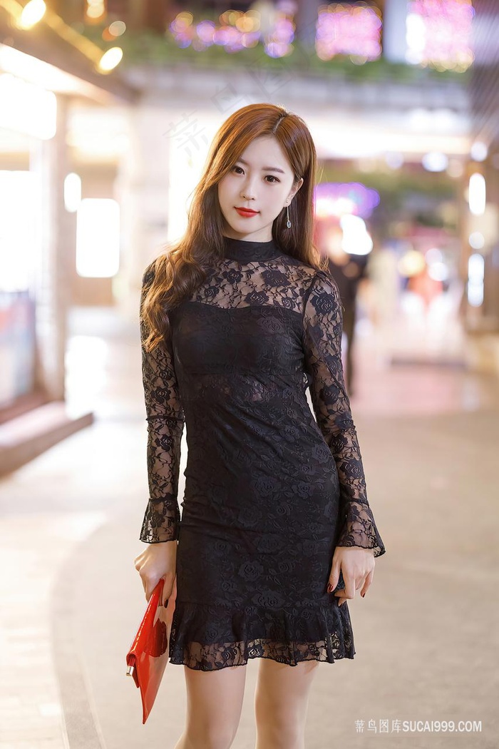 街拍韩国气质车模美女