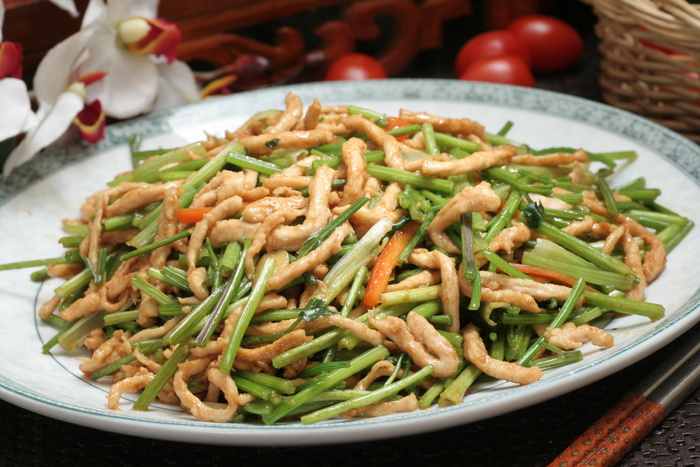 香菜肉丝