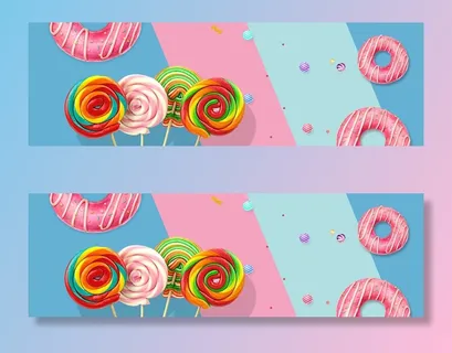 电商广告甜饼糖粉色背景