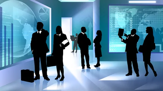 商务人士剪影高清图片