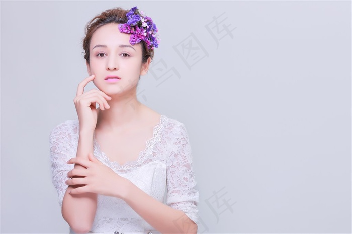 清新优雅美女妆面精美图