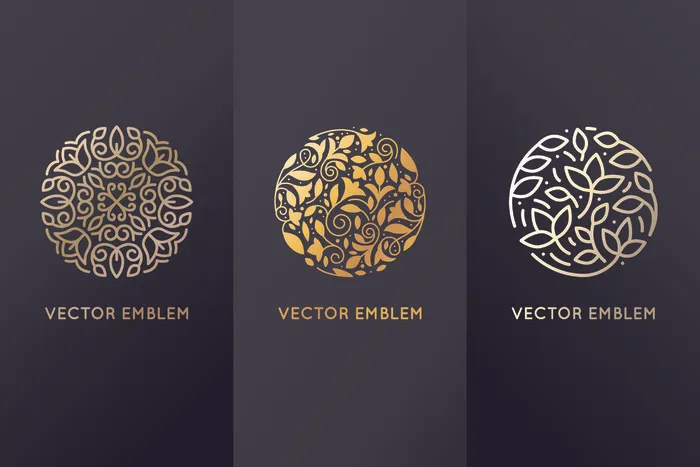 手绘Logo标志素材eps,ai矢量模版下载