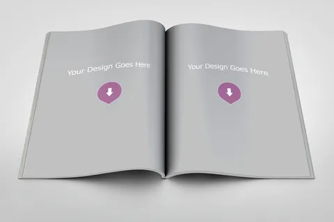 简约画册样机