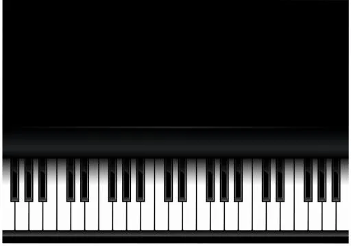 钢琴键 PNG免抠(8000x5640)