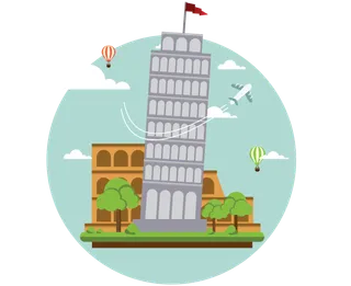 手绘欧洲旅游海报设计