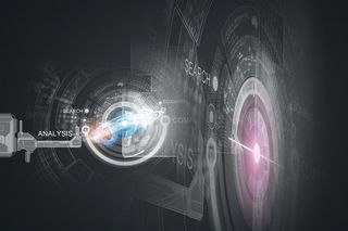 炫彩蓝色科技背景图片