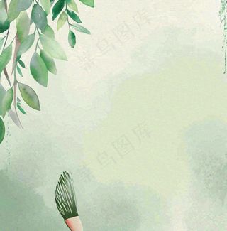 春天中国风的场景