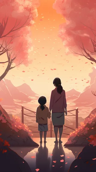 母亲 温馨 节日 爱护 温柔