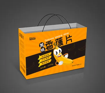 手提袋盒子香蕉片水果包装