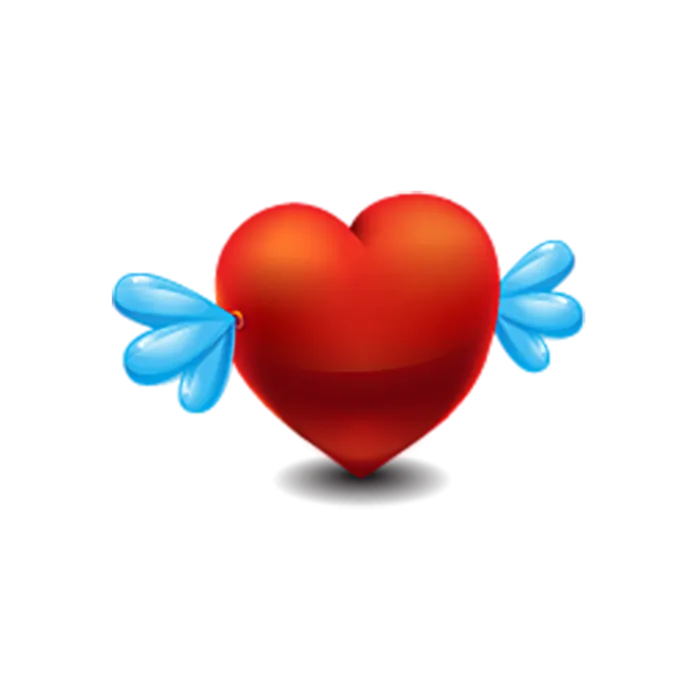 红色爱心元素