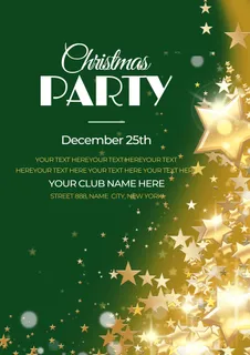 圣诞节圣诞树圣诞老人闪亮装饰电商促销折扣海报