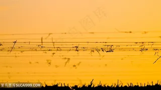 黄昏湖畔美景壁纸