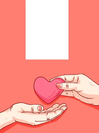 红色公益爱心慈善活动宣传海报展板背景图片PSD分层设计素材模板