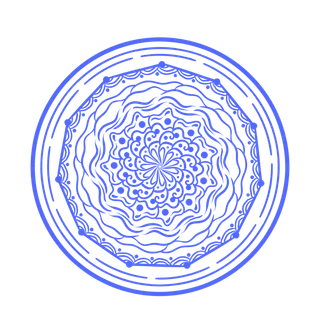 青花瓷花纹装饰底纹免扣