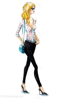 水彩时装美女高清 水彩时装美女高清