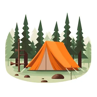 野外露营帐篷免抠