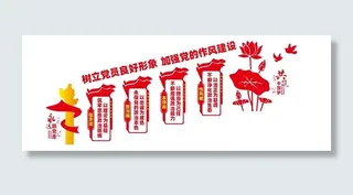 党建楼梯文化墙