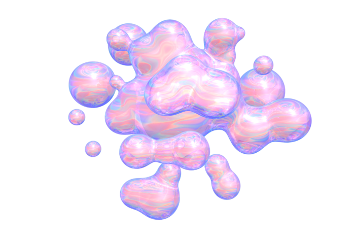 C4D酸性透明玻璃抽象免抠
