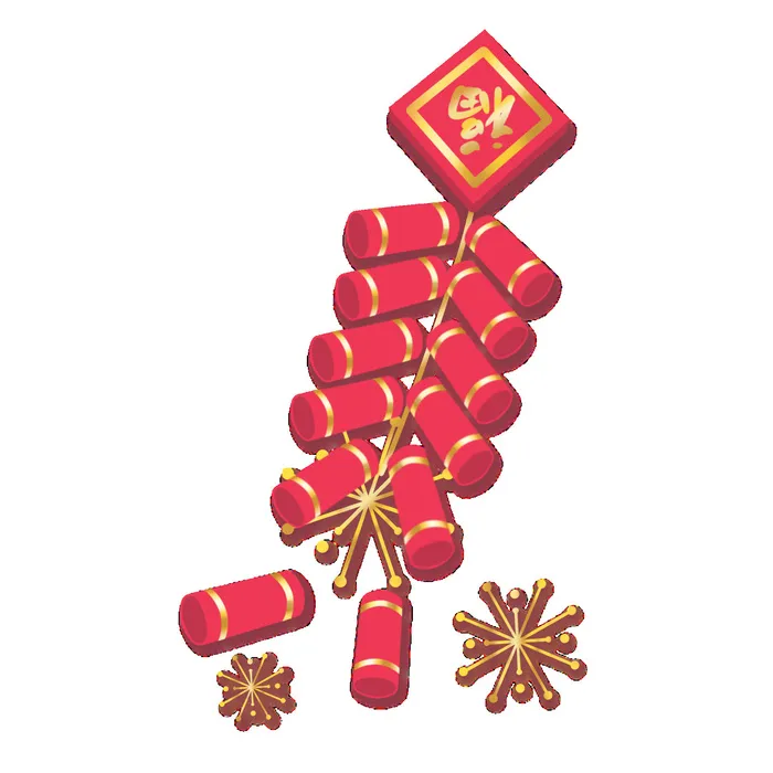 对联灯笼附件装饰新年psd模版下载