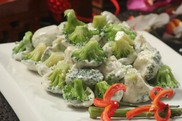 鸡汁芙蓉西兰花 (6)