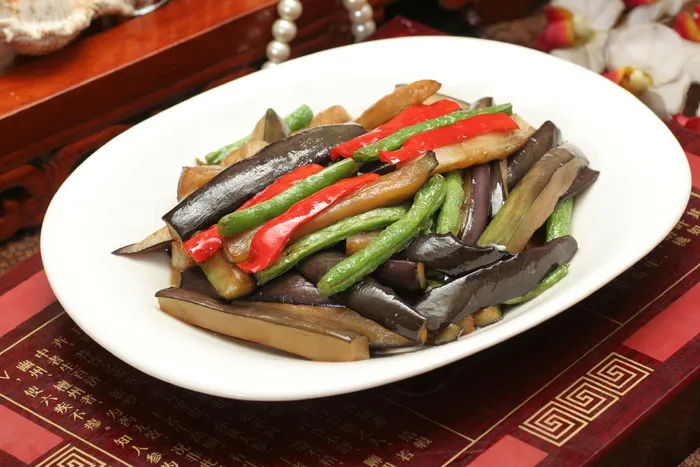 长茄子炒豆角 (3)