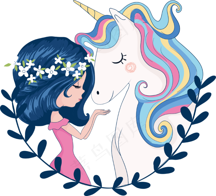 小女孩与独角兽