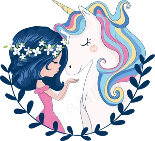 小女孩与独角兽