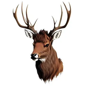 鹿麋鹿动物免抠