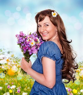 长卷发发型图片