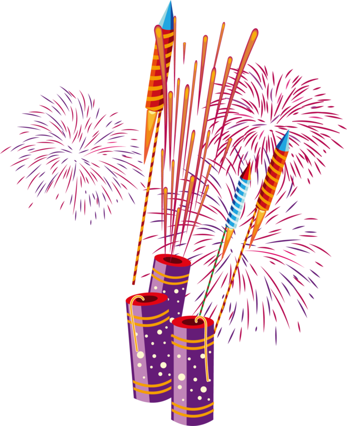 红色烟花爆竹免扣素材