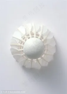球类运动 俯视羽毛球特写